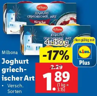 Lidl Joghurt griechischer Art Angebot