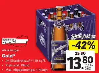 Lidl Wieselburger Gold Angebot