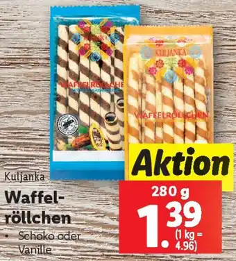 Lidl Waffel- röllchen Angebot