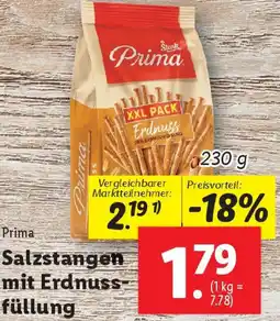 Lidl Salzstangen mit Erdnuss füllung Angebot