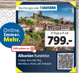 Lidl Albanien Rundreise Angebot