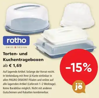 Pagro Diskont Torten- und Kuchentrageboxen Angebot