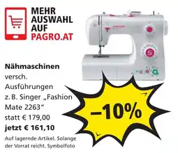 Pagro Diskont Nähmaschinen Angebot