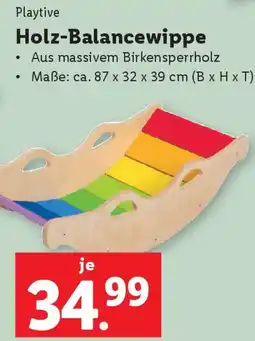 Lidl Holz-Balancewippe Angebot