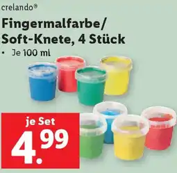 Lidl Fingermalfarbe/ Soft-Knete Angebot