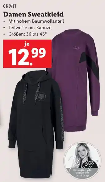 Lidl Damen Sweatkleid Angebot