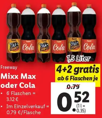 Lidl Mixx Max oder Cola Angebot