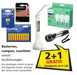 Pagro Diskont Batterien, Lampen, Leuchten Angebot