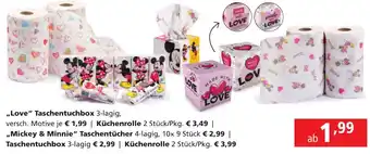 Pagro Diskont Love" Taschentuchbox Angebot