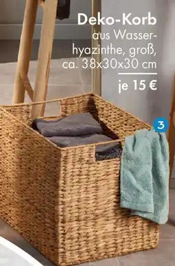 TEDi Deko-Korb aus Wasser- hyazinthe Angebot