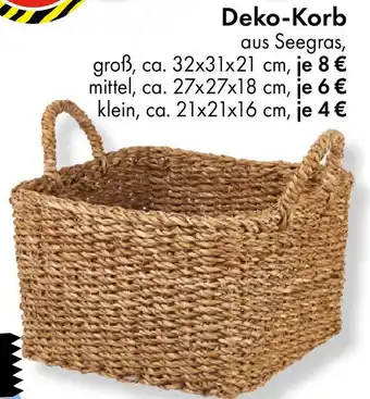 TEDi Deko-Korb aus Seegras Angebot