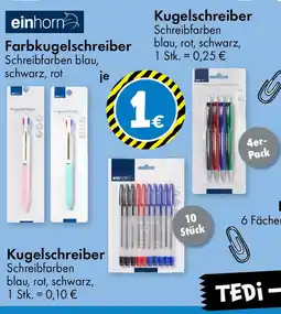 TEDi Kugelschreiber, Kugelschreiber ,Farbkugelschreiber Angebot