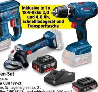 Bauhaus Bosch Akku-Maschinen-Set 3 Tool Kit Angebot