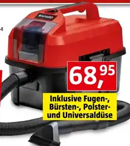 Bauhaus Einhell Akku-Nass-Trockensauger TE-VC 18-10 Li Solo Angebot