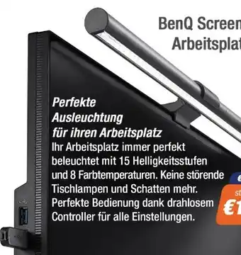 e-tec BenQ Screenbar Halo Arbeitsplatzleuchte Angebot