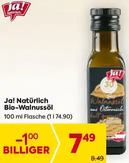 Billa Bio-Walnussöl Angebot