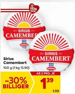 Billa Sirius Camembert Angebot