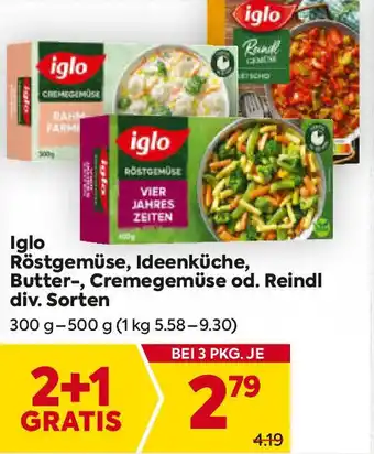 Billa Röstgemüse, Ideenküche, Butter-, Cremegemüse od. Reindl Angebot