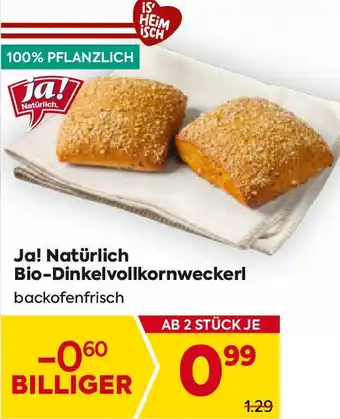 Billa Bio-Dinkelvollkornweckerl Angebot