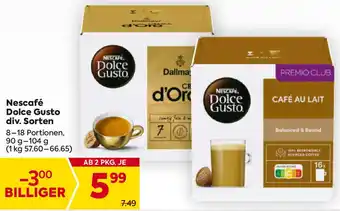 Billa Nescafé Dolce Gusto Angebot