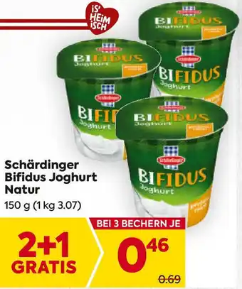 Billa Schärdinger Bifidus Joghurt Natur Angebot