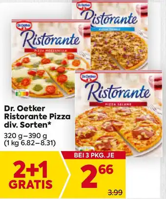 Billa Ristorante Pizza Angebot