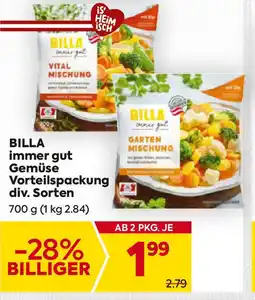 Billa Gemüse Vorteilspackung Angebot