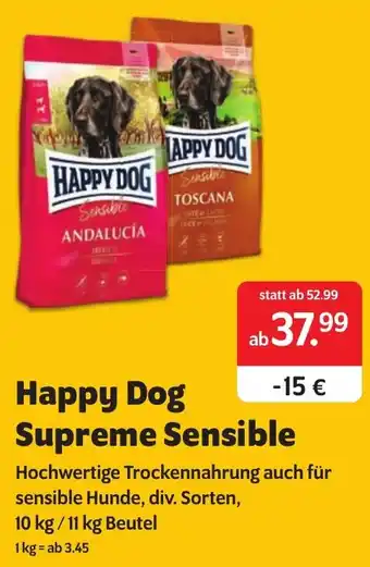 Das Futterhaus Happy Dog Supreme Sensible Angebot