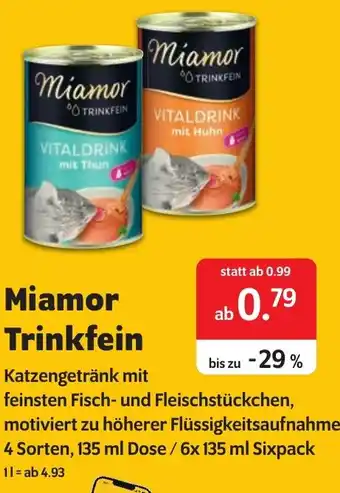 Das Futterhaus Miamor Trinkfein Angebot