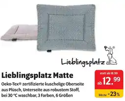 Das Futterhaus Lieblingsplatz Matte Angebot