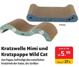 Das Futterhaus Kratzwelle Mimi und Kratzpappe Wild Cat Angebot