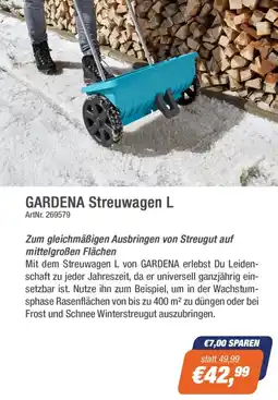 e-tec GARDENA Streuwagen L Angebot