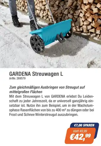 e-tec GARDENA Streuwagen L Angebot