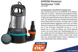 e-tec GARDENA Klarwasser Tauchpumpe 11000 Angebot