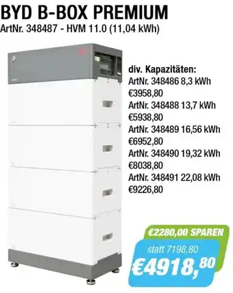 e-tec BYD B-BOX PREMIUM Angebot