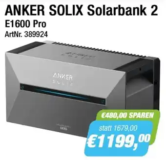 e-tec ANKER SOLIX Solarbank 2 E1600 Pro Angebot