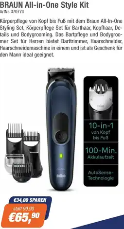 e-tec BRAUN All-in-One Style Kit Angebot