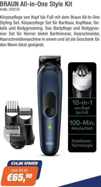 e-tec BRAUN All-in-One Style Kit Angebot