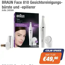 e-tec BRAUN Face 810 Gesichtsreinigungs- bürste und -epilierer Angebot