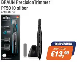 e-tec BRAUN PrecisionTrimmer PT5010 silber Angebot