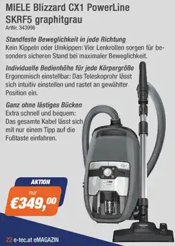 e-tec MIELE Blizzard CX1 PowerLine SKRF5 graphitgrau Angebot