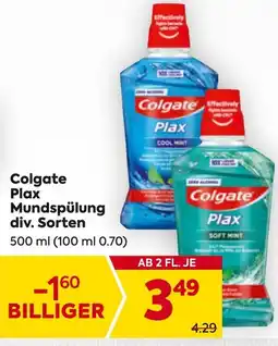 Billa Colgate fectively Plax Mundspülung div. Sorten Angebot