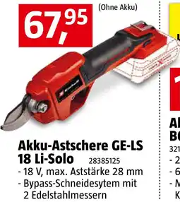 Bauhaus Akku-Astschere GE-LS 18 Li-Solo Angebot