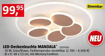 Bauhaus LED-Deckenleuchte MANDALA Angebot