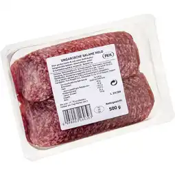 Metro Ungarische Salami mild, Preisangabe ohne MwSt. (Preis inkl. MwSt. 6,59 €), METRO Angebot