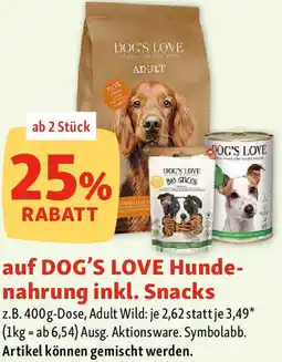 Fressnapf auf DOG'S LOVE Hunde- nahrung inkl. Snacks Angebot