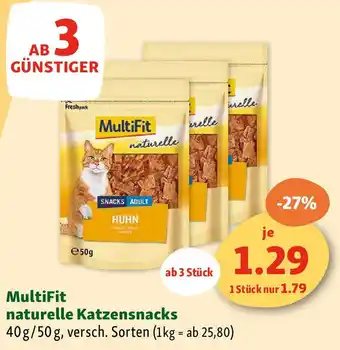 Fressnapf naturelle Katzensnacks Angebot