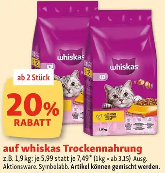 Fressnapf auf whiskas Trockennahrung Angebot