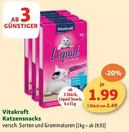 Fressnapf Vitakraft Katzensnacks Angebot