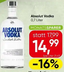 Spar Absolut Vodka Angebot